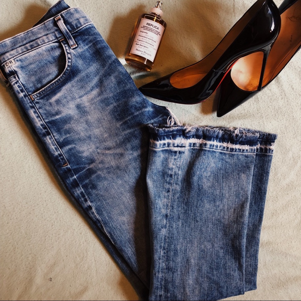 SOLD CofH Sasha Twist Crop Flare-Leg Jeans